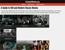 Tablet Screenshot of greatestmovies.org